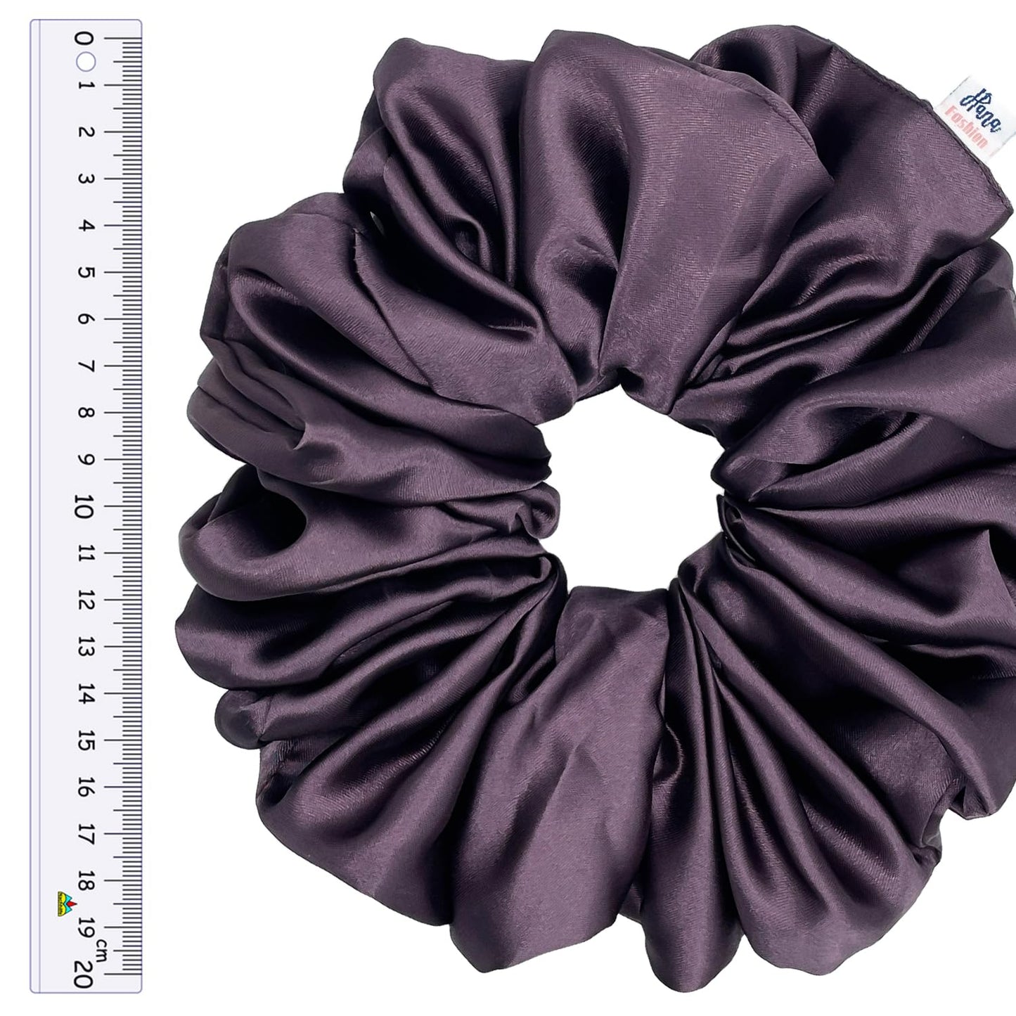 Satin silk hijab scrunchie volumizer (Purple)