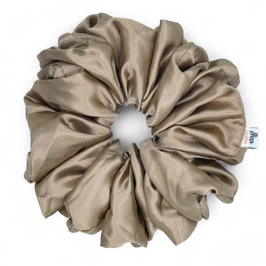 Satin silk hijab scrunchie volumizer (Gold)